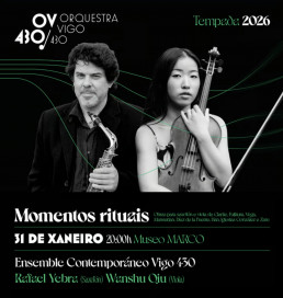Wanshu Qiu y Rafael Yebra, del Ensemble Contempor&aacute;neo de Vigo 430,